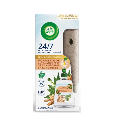 AIRWICK ACTIVE FRESH KOMPLET 228ML SANDALWOOD