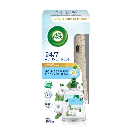 AIRWICK ACTIVE FRESH KOMPLET 228ML FRESH COTTON