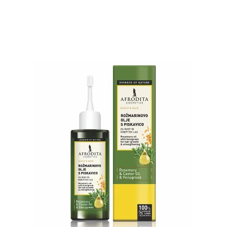 AFRODITA ESSENCE OF NATURE RUZMARINOVO ULJE ZA KOSU SA PISKAVICOM 100ML ZA RAST I JAČANJE