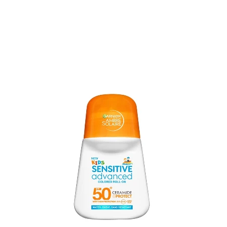GARNIER AMBRE SOLAIRE KIDS ROLL-ON SPF50+ 50ML SENSITIVE ADVANCED