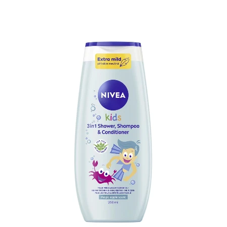 NIVEA KIDS ŠAMPON&KUPKA 250ML MAGIC APPLE 84586