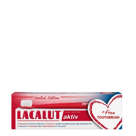 LACALUT PASTA 75ML AKTIVE + ČETKICA LIMITED EDITION