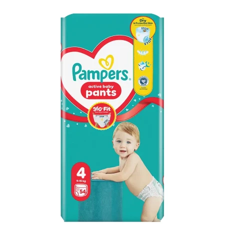PAMPERS GAĆICE JUMBO PACK 4 9-15KG 54 KOM