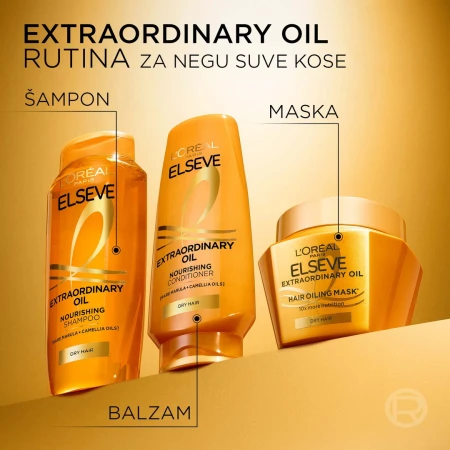 LOREAL ELSEVE MASKA ZA KOSU 300ML EXTRAORDINARY OIL