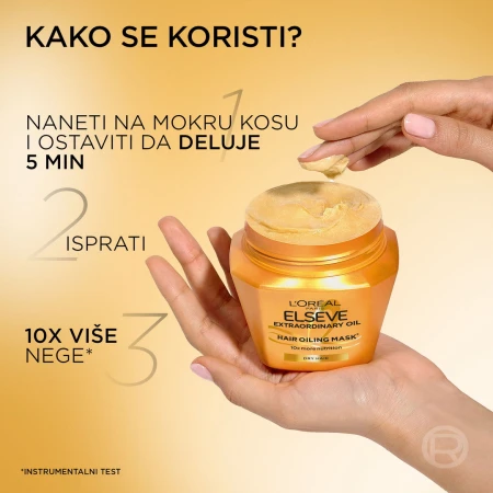 LOREAL ELSEVE MASKA ZA KOSU 300ML EXTRAORDINARY OIL