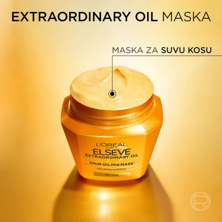 LOREAL ELSEVE MASKA ZA KOSU 300ML EXTRAORDINARY OIL