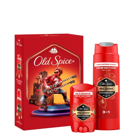 OLD SPICE SET EPIC LEGEND(GEL ZA TUŠIRANJE&ŠAMPON 250ML + STIK 50ML)