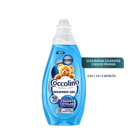 COCCOLINO TEČNI DETERDŽENT 1,48L WONDER WASH ODOR PROTECTION / 37 PRANJA