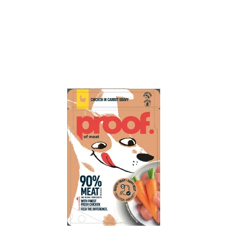 PROOF KOMADIĆI U ŽELEU ZA PSE 100G PILETINA U SOSU OD ŠARGAREPE