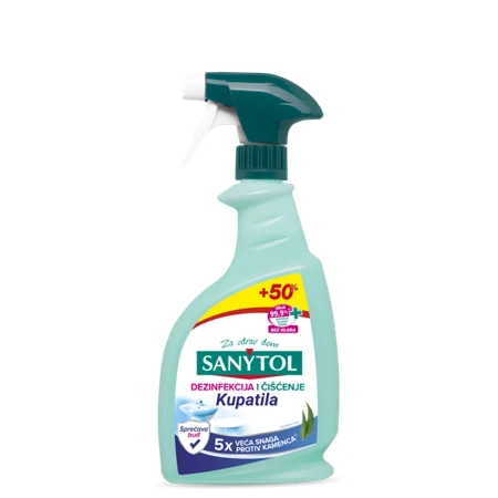 SANYTOL SREDSTVO ZA DEZINFEKCIJU I ČIŠĆENJE KUPATILA 750ML