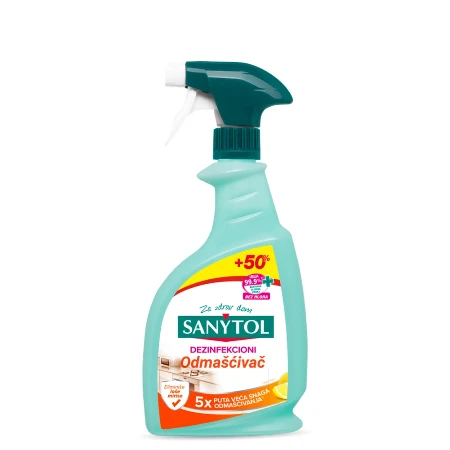 SANYTOL SREDSTVO ZA DEZINFEKCIJU I ODMAŠĆIVANJE 750ML LIMUN