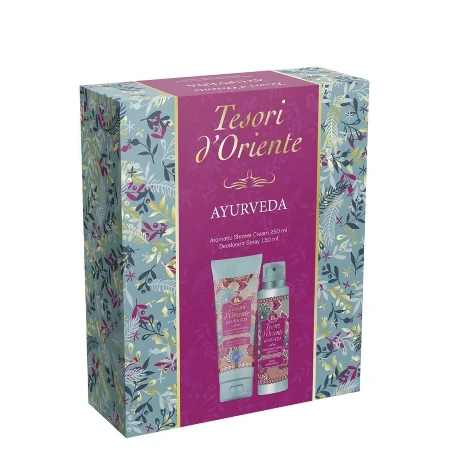 TESORI D'ORIENTE SET (KREMA ZA TUŠIRANJE 250ML+DEO 150ML) AYURVEDA