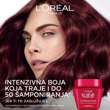 LOREAL ELSEVE MASKA ZA KOSU 300ML COLOR VIVE