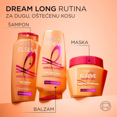 LOREAL ELSEVE MASKA ZA KOSU 300ML DREAM LONG