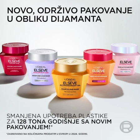 LOREAL ELSEVE MASKA ZA KOSU 300ML HYALURON PLUMP