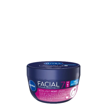 NIVEA FACIAL 7IN1 HIDRATANTNA NOĆNA KREMA ZA LICE 100ML ULTRA LIGHT