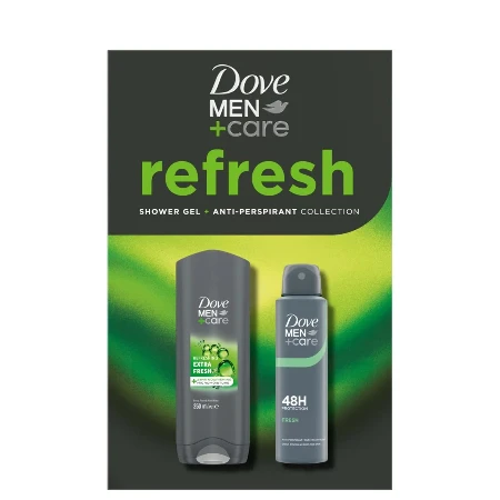DOVE SET MEN EXTRA FRESH(GEL ZA TUŠIRANJE 250ML+DEO 150ML) REFRESH
