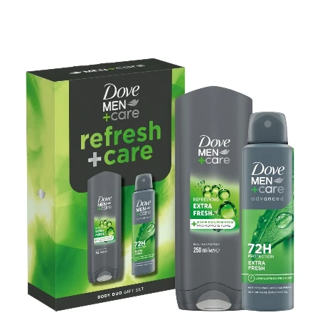 DOVE SET MEN EXTRA FRESH(GEL ZA TUŠIRANJE 250ML+DEO 150ML) REFRESH+CARE