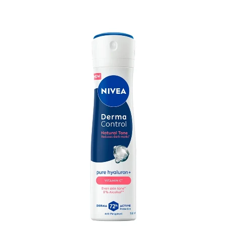NIVEA DEO W.150ML DERMA CONTROL PURE HYALURON+ VITAMIN C 91776