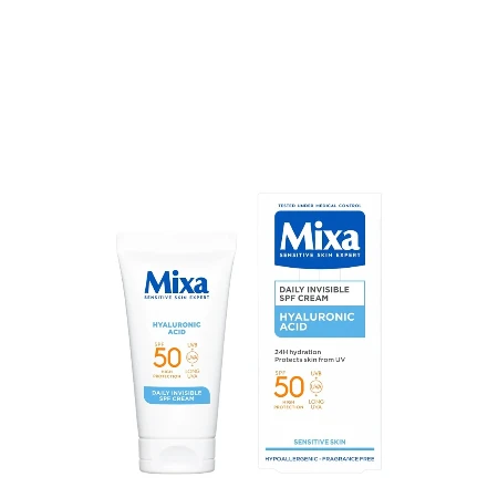 MIXA KREMA ZA LICE 50ML DNEVNA HYALURONIC ACID SPF 50