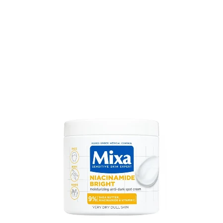 MIXA KREMA ZA LICE, TELO I RUKE 400ML NACINAMIDE BRIGHT