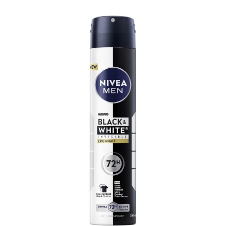 NIVEA DEO MEN 200ML BLACK&WHITE INVISIBLE EPIC NIGHT 98961