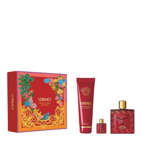 VERSACE EROS FLAME SET(EDP 100ML+SHOWER GEL 150ML+EDP 5ML)7410636 M
