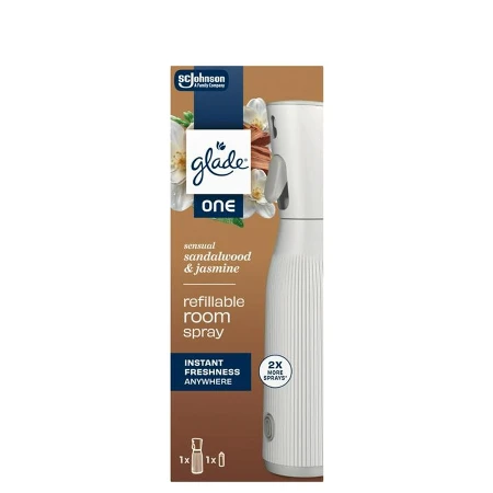 GLADE ONE ROOM SPREJ 10ML SANDALWOOD&JASMINE REFILLABLE