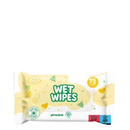 WET WIPES VLAŽNE MARAMICE 72KOM ALOE VERA
