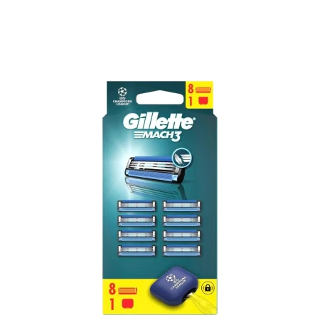 GILLETTE DOPUNE MACH 3 8 KOM + POKLOPAC ZA BRIJAČ